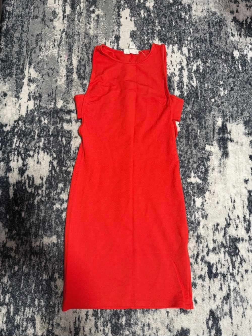 Forever 21 Red Sleeveless Cutout Midi Dress